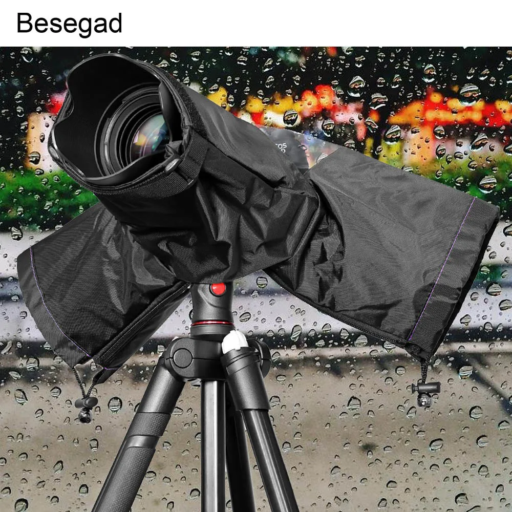 Besegad Waterproof Water Proof Camera Rain Cover Rainshade Protector