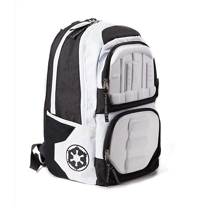 

Star Wars Backpack Bag Stormtrooper 3D Molded Official White backpack laptop Men's Double Shoulder bag