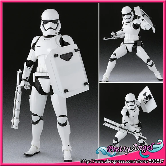 

PrettyAngel - Genuine Bandai S.H.Figuarts : The Force Awakens First Order Stormtrooper Shield & Baton Set Action Figure