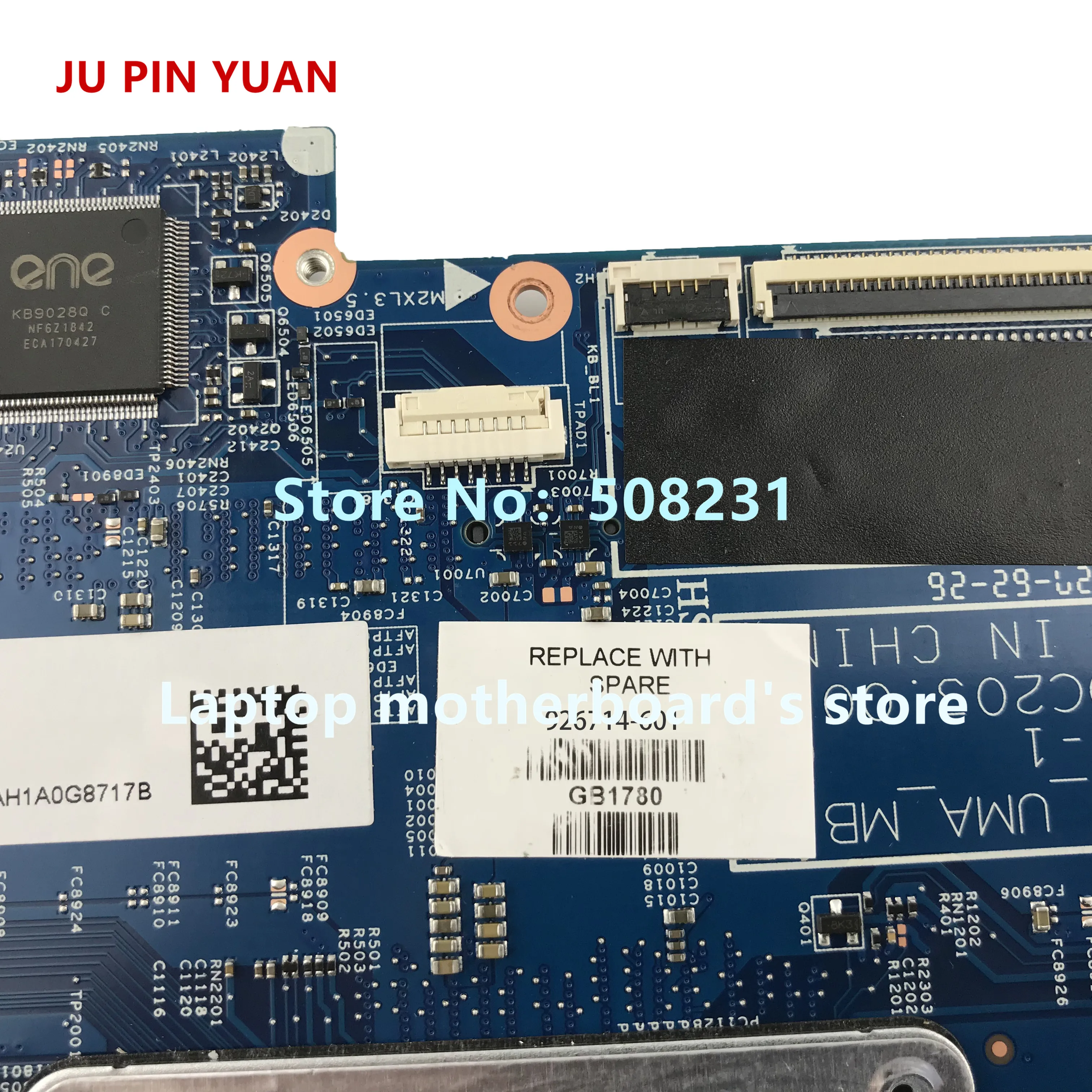 Ju pin yuan 926714-601 448.0C203.0011 материнская плата для ноутбука hp PAVILION X360 кабрио 14-BA 14M-BA с i5-7200U