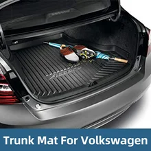Cargo Trunk Liner Floor Mat Rear Cargo Tray For Volkswagen MAGOTAN B7 B8 GOLF MK7 BORA MK4 POLO TOURAN L TOUAREG TIGUAN