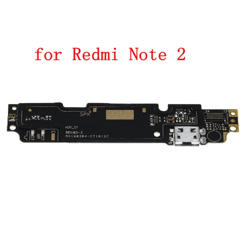 1 шт. USB плата с зарядным портом гибкий кабель соединитель части для Xiaomi Redmi Note 3/4/Note 3/4 Pro/4A/5A/4X/2 2A микрофонный модуль - Цвет: for Redmi Note 2