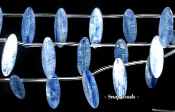 

Blue Kyanite Gemstone Grade A Marquise Oval Topdrill 30x10mm Loose Beads 8 Beads (90143958-175)