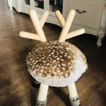 Xie Na с оленем табурет нордический твердый деревянный детский подарок мультфильм животных скамейка детский домашний табурет