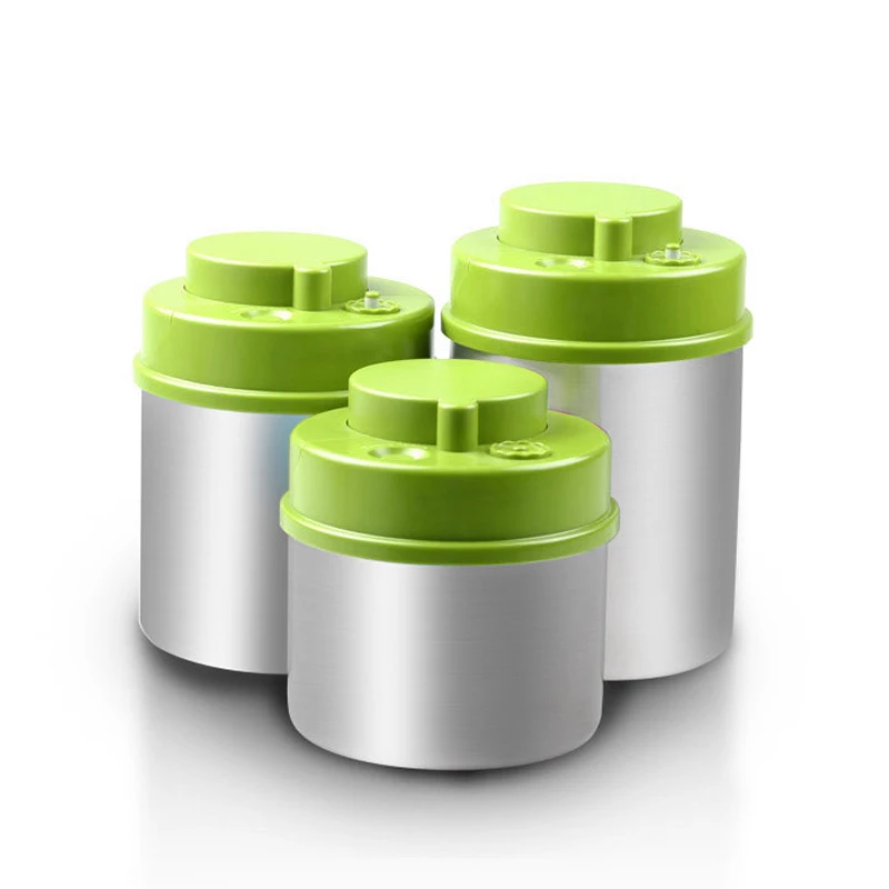 

Multifunction Sealed Milk powder jar Crisper Stainless Steel Moistureproof Square Food Storage Box Kitchen Containers
