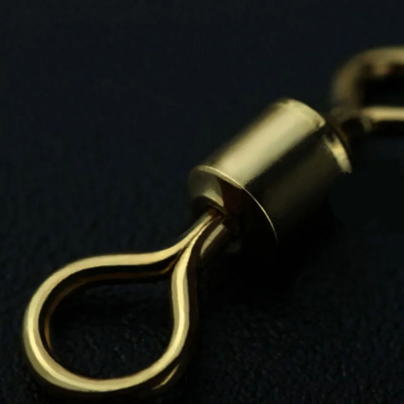 100Pcs Ball Bearing Stainless Steel Swivels Fishing Fish Connector Rolling Swivels Rig Sea Carp Fishing Tools 4Sizes New 7