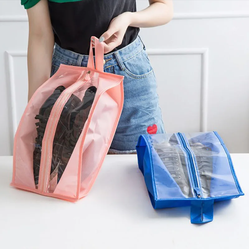 1PC Travel Shoes clear Storage Bags Home Storage Organization Portable