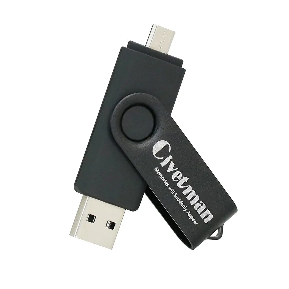 Новинка, OTG USB флеш-накопитель для смартфонов/планшетов/ПК, 8 ГБ, 16 ГБ, 32 ГБ, 64 ГБ, 128 ГБ, флеш-накопитель, Высокоскоростной USB 3,0, флеш-накопитель, карта памяти - Цвет: black