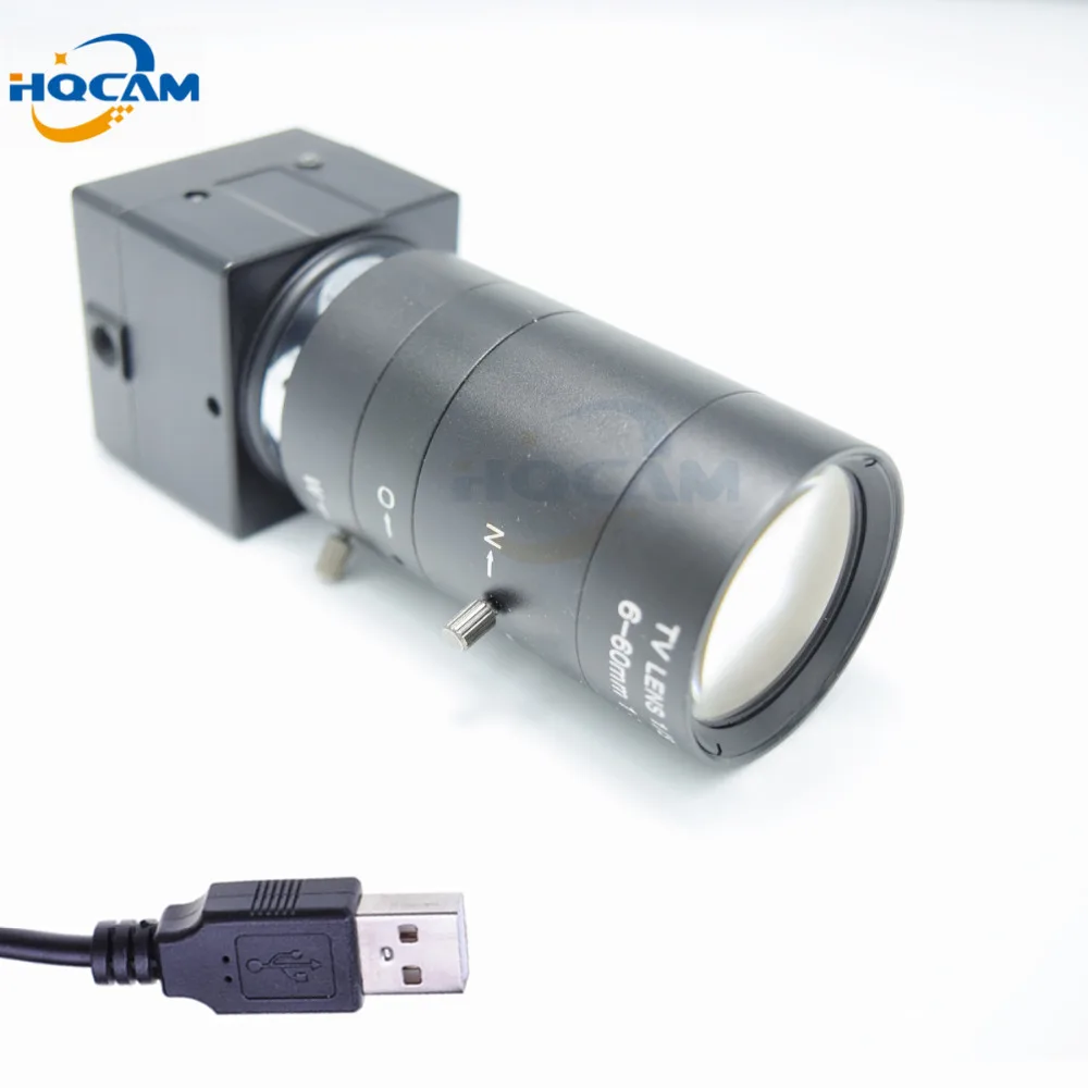 HQCAM 1080P 6-60 мм ручной варифокальный зум-объектив Мини USB камера CMOS OV2710 видеокамера промышленный инспекционный микроскоп equipme