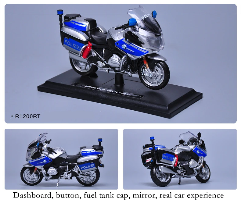 Maisto 1:18 BMW Yamaha полицейский Мотоцикл серия Silvardo авторизованный имитационный сплав модель мотоцикла игрушечный автомобиль