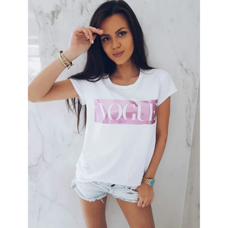 

2018 Summer Tshirt Women T-shirt Sexy T Shirt Letter O-neck Shirts Bts Camisa Feminina Short Feminino Vogue Shirts Top