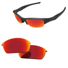 Поликарбонат-огненные красные зеркальные Сменные линзы для Flak солнечные очки к куртке рамка UVA и UVB Защита