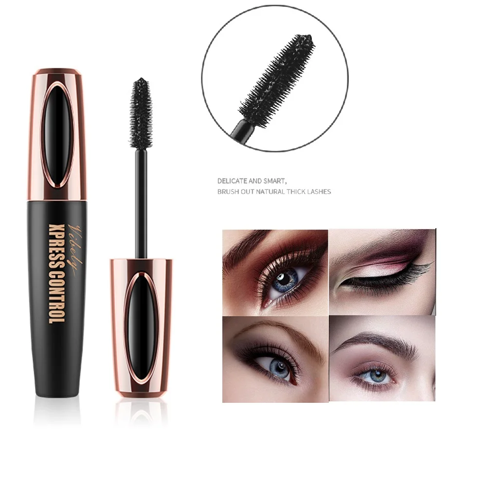 

Vibely 4D Silk Fiber Eyelash Mascara Quick Dry Long Waterproof Rimel Maquiagem Eyelashes Extension Mascara Makeup Cosmetic TSLM2
