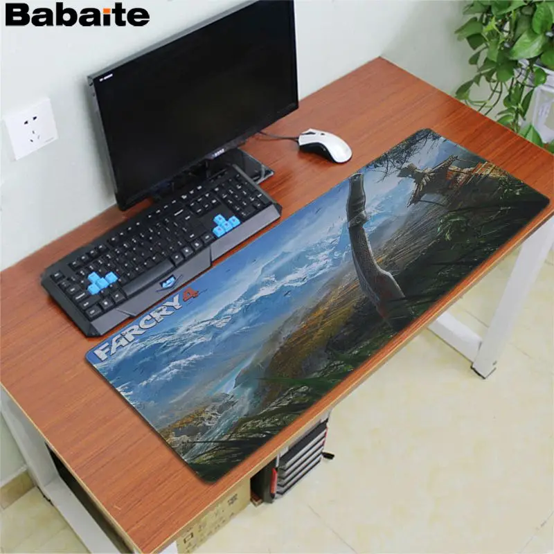 Lock Edge 30x80cm Babaite нескользящий ПК Far Cry 4 Dead Tiger натуральный резиновый игровой коврик для мыши Настольный коврик большой коврик для мыши клавиатуры коврик - Цвет: Lock Edge 30x80cm
