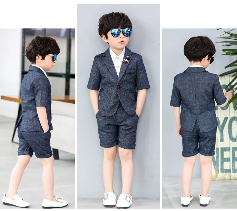 Dollplus/Костюм Джентльмена для мальчиков; детский свадебный костюм для мальчиков; Блейзер; Детские торжественные костюмы; летние детские костюмы; Infantil Menino