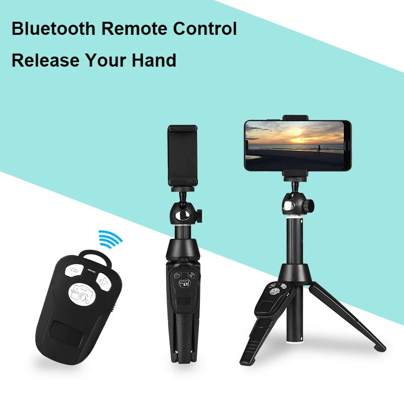 Беспроводная Bluetooth селфи палка с треногой портативный ручной селфи палка Монопод Bluetooth пульт дистанционного управления для телефонов iPhone 7 8 Xiaomi