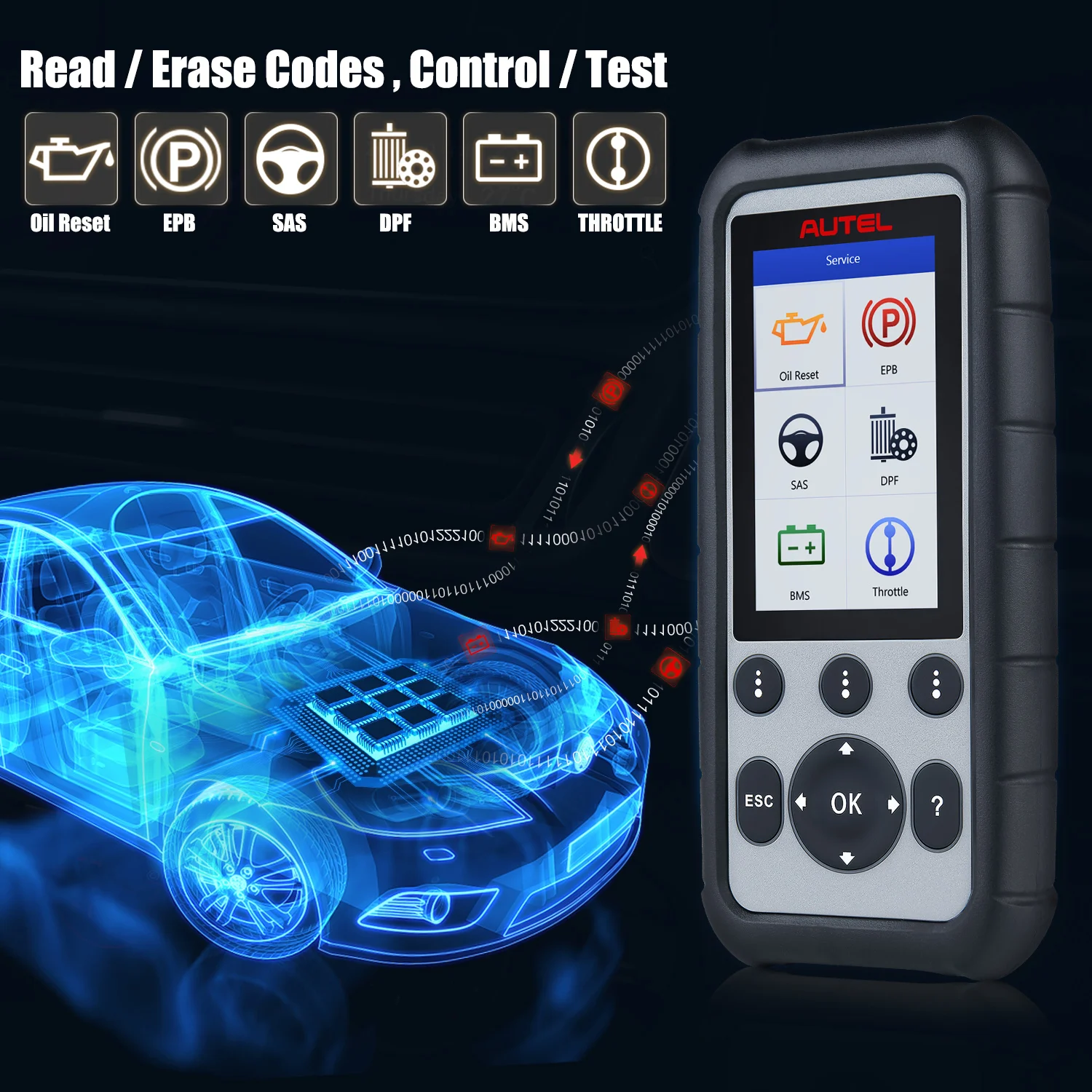 Autel MaxiDiag MD806 Pro OBD2 автомобильный диагностический инструмент считыватель кодов OBD 2 автоматический сканер полная система диагностики Автомобильный сканер