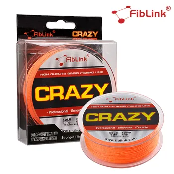 

Fiblink 457M 500 yards PE Braided Fishing Lines 4 Strands Orange 10Lb 15Lb 20Lb 30Lb 40Lb 50Lb 80lb Strong Fiber Fishing Lines