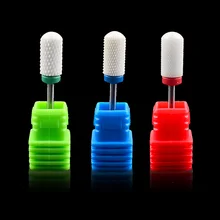 1 шт. керамический белый гвоздь сверло для электродрель для обработки ногтей маникюрная машина устройство аксессуары инструменты