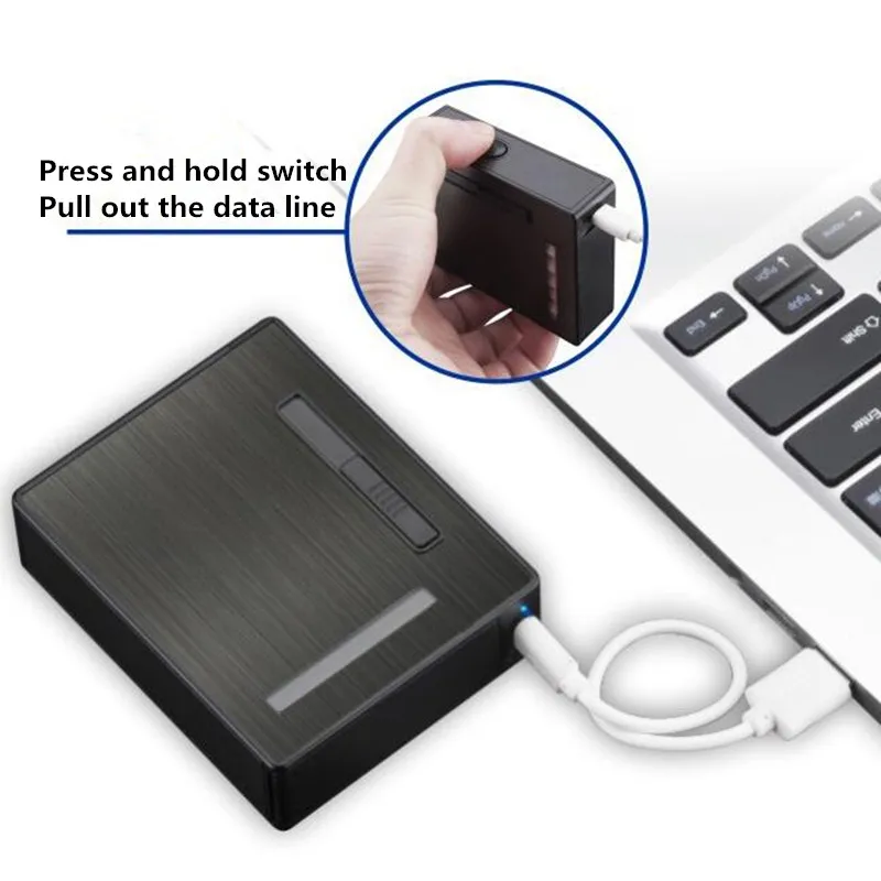 USB зажигалка и чехол для прикуривателя USB зарядка плазменная Зажигалка для курения ветрозащитная электронная зажигалка