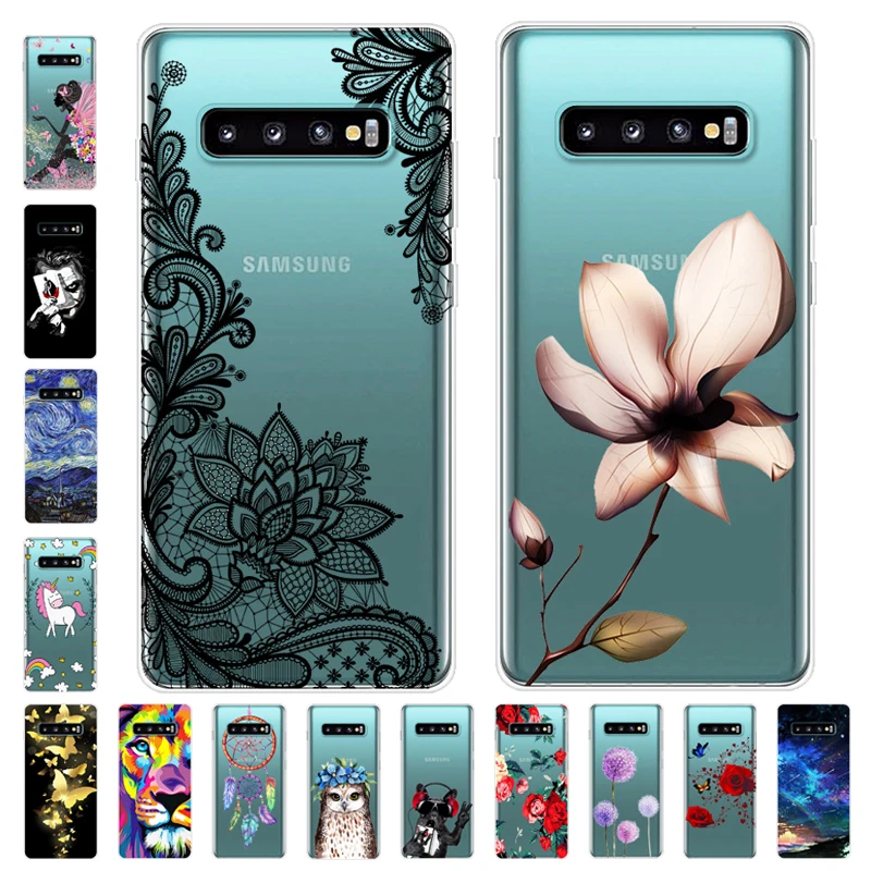 

Cartoon Case For Samsung S10 Plus Case Soft Silicone Back Cover Phone Case For Samsung Galaxy S10 Plus GalaxyS10 S10E S 10