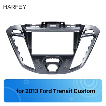 

Harfey 2Din Cover Trim Car Radio Fascia Stereo Installation kit Plate Frame for Ford Transit Custom Car Styling Panel Dash Kit