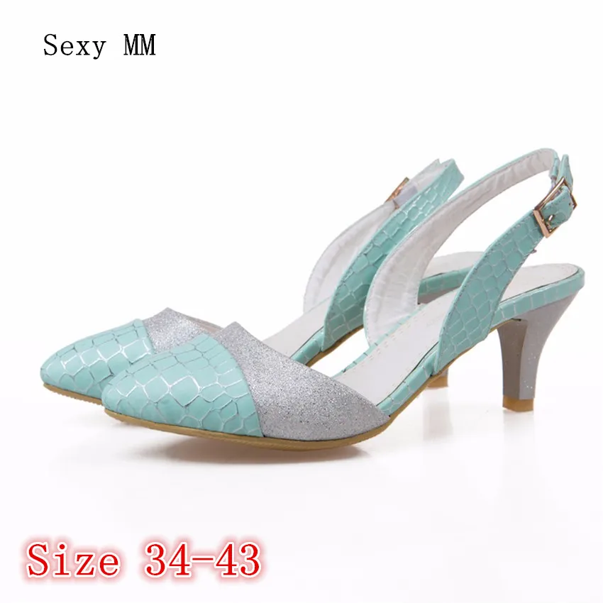 

High Heels Ladies High Heel Shoes Women Stiletto Woman Party Wedding Shoes Kitten Heels scarpin Plus Size 34 - 40 41 42 43