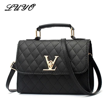 2020 Fashion Leather Small V Style Luxury Handbags Women Bags Designer Crossbody For Famous Brands Messenger Bags Louis Bolsa fashion women s bags famous brands soft cowhide genuine leather handbag women messenger shoulder bags luxury designer famous bag