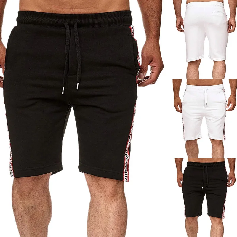 

Laamei Men Casual Shorts High Quality Knee Length Elastic Waist Shorts Summer Joggers Sportwear Male Gymwear Shorts With Pockets