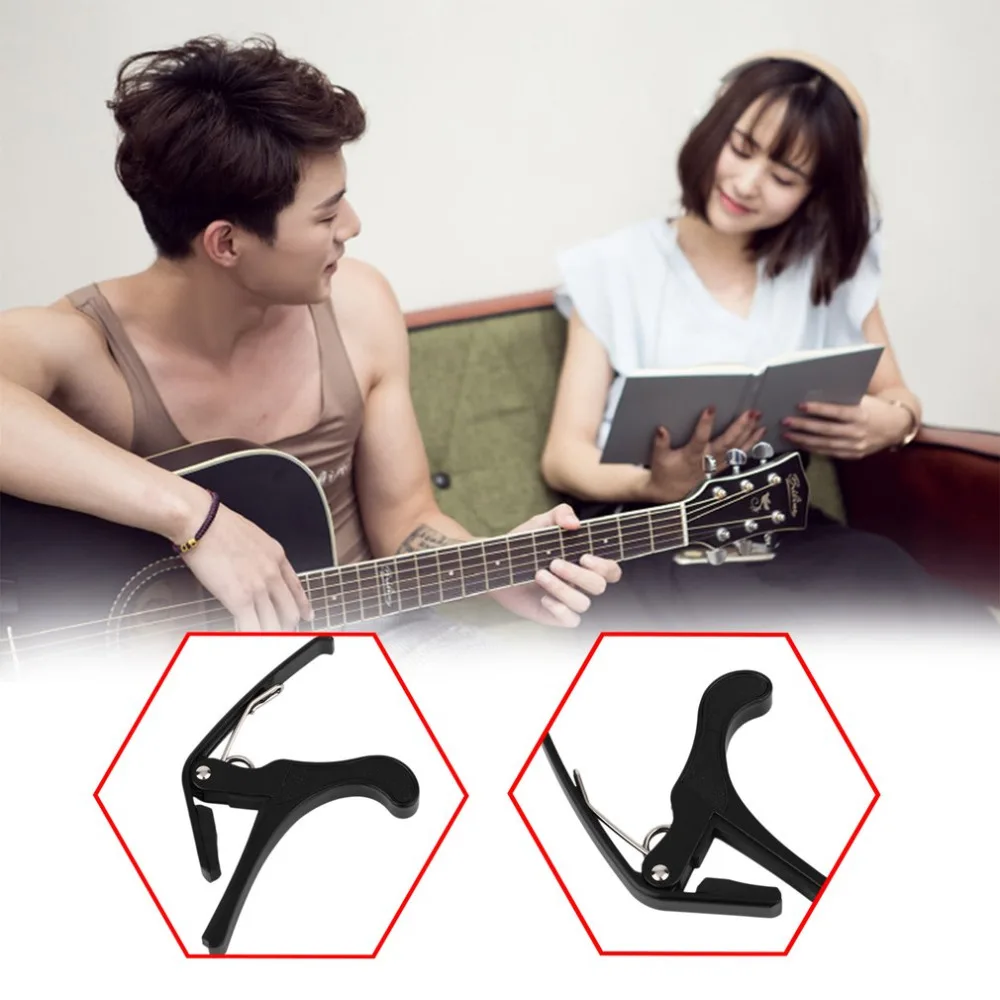 

TSAI Guitar Capo Puscard Folk Acoustic Electric Tune Quick Change Trigger Guitar Capo Key Clamp for Guitarra players newest