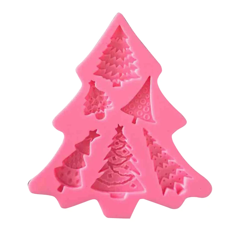 DIY Christmas Silicone Fondant Cake Mold Sugarcraft Decoration Chocolate Mould Tool
