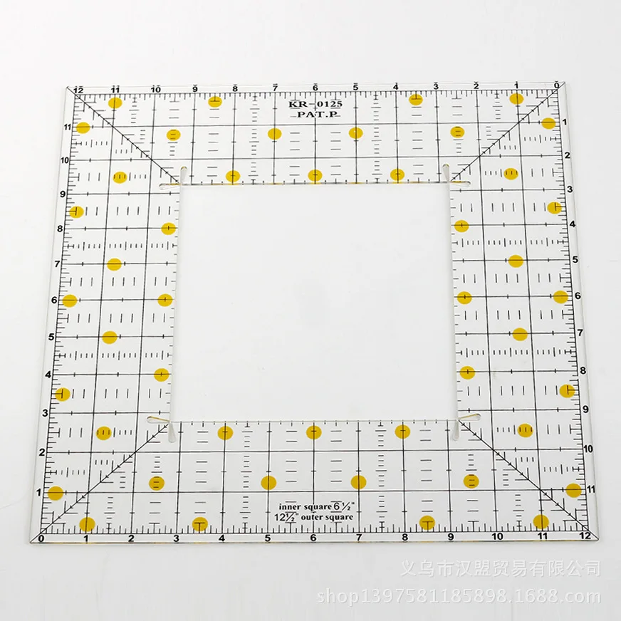 Diy инструмент для шитья, сплайсинга, линейка, линейка для резки 12ii n* 12in дюймов, линейка