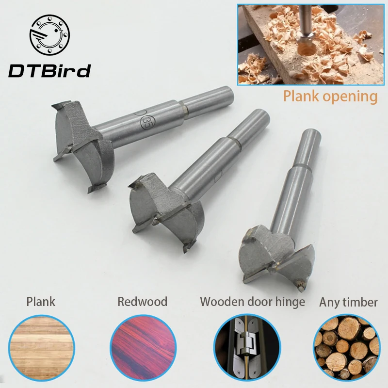 

Forstner Wood Drill Bit Self Centering Hole Saw Cutter Woodworking Tool Set 15mm,20mm,25mm,30mm,35mm Hinge Forstner Drill DT7