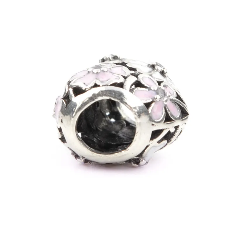 Lucky Sonny Fashion Enamel Bead Poetic Blooms Beads Fit Original Pandora Charm Bracelet Authentic Luxury DIY Jewelry Gift LSH132-4