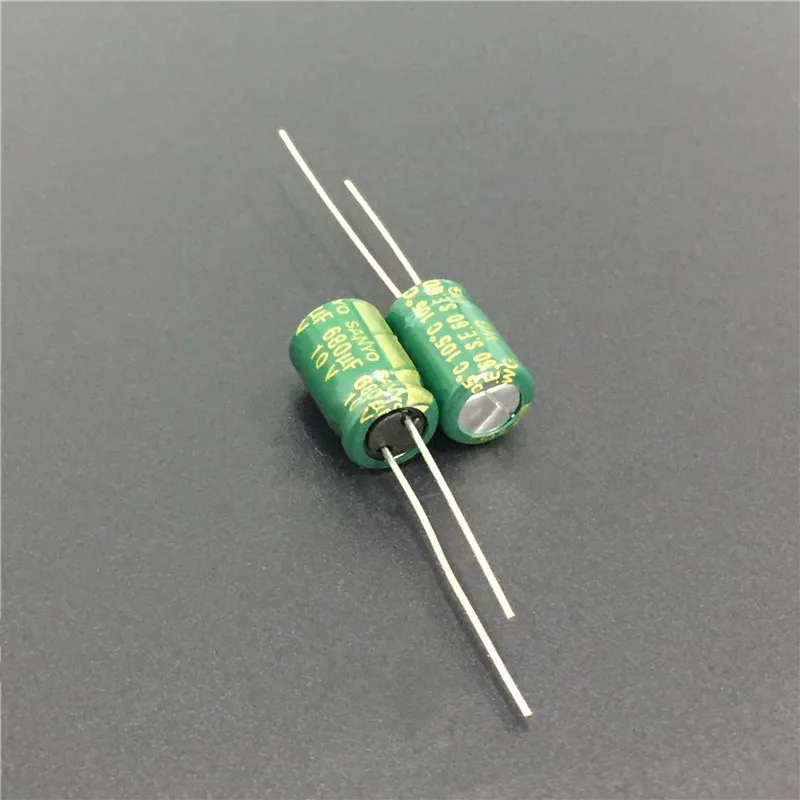 

10pcs 680uF 10V SANYO WG Series 8x12mm Super Low ESR 10V680uF motherboard Aluminum Electrolytic capacitor