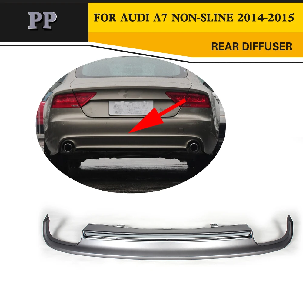 

Auto car PP Rear Bumper Lip Diffuser For Audi A7 standard bumper 2014-2015