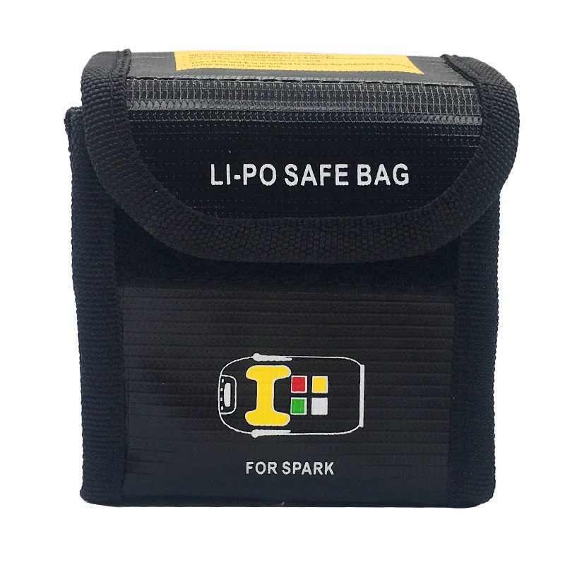 Для дрона DJJ Spark Lipo чехол для аккумулятора взрывозащищенный Безопасный мешок для хранения противопожарная защитная коробка Термостойкое излучение карман - Цвет: Large