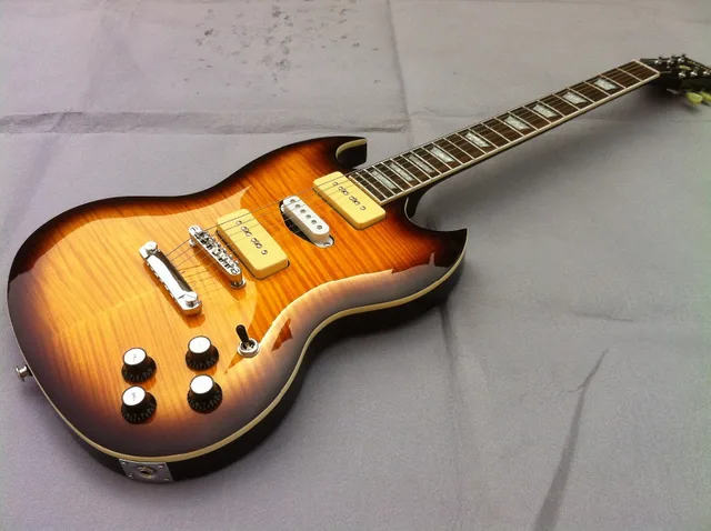 Cheap Free shipping GOOD SOUND 2014 SG Guitar Electric guitar SG-400 guitar with 3 humbuckers pickups