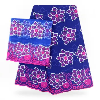 

Blue french cotton lace with stones embroidered tulle transparent net lace fabric for wedding dress c180719