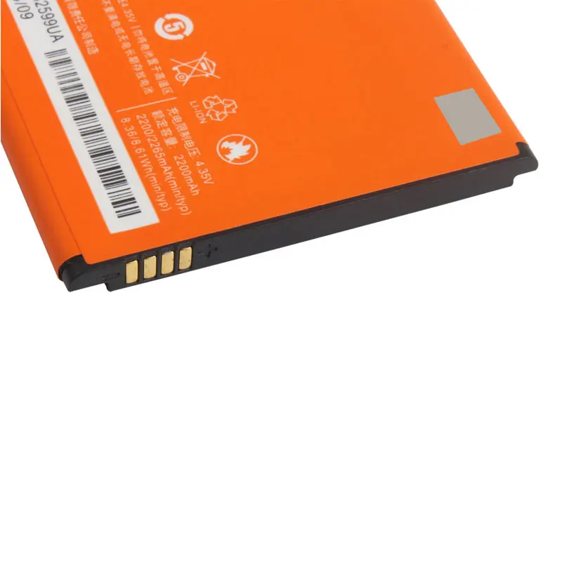 High Quality Original Backup For Xiaomi Redmi 2 BM44 2200mah Battery Smart Mobile Phone+ + Tracking Number