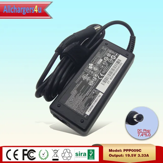 New 19.5V 3.33A 65W Laptop Adapter Charger Power Supply For HP Envy dv6