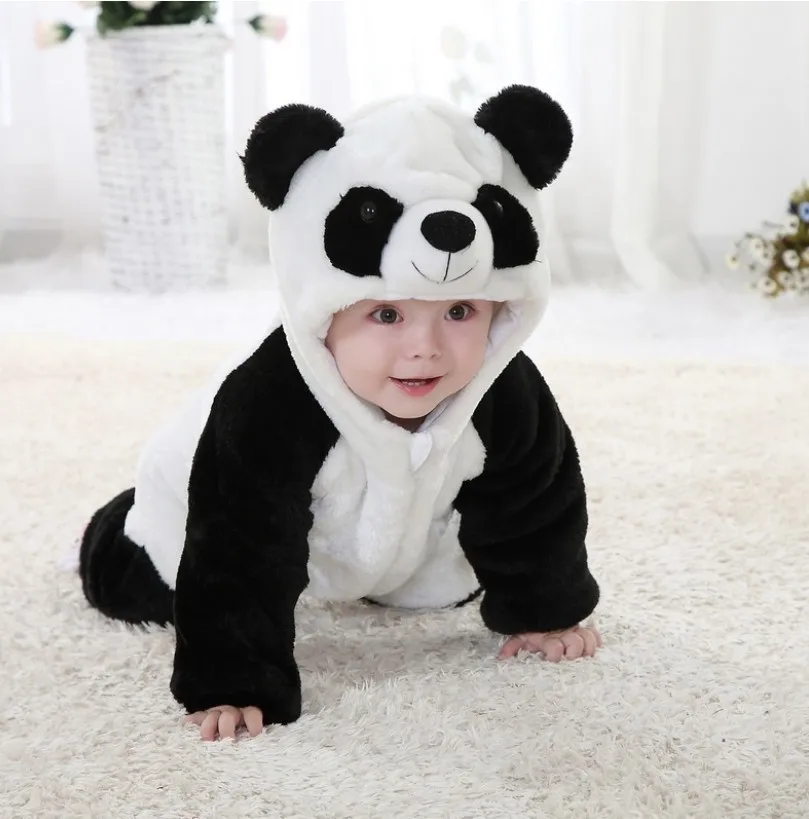 Free shipping Baby romper Panda jumpsuit Kids clothes