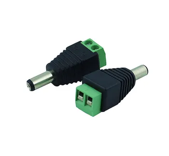 

10Pcs/lot 5.5/2.1mm DC Connector for CCTV UTP Cable Power Plug Adapter Cable DC/AC 2/Camera Video Balun Connector