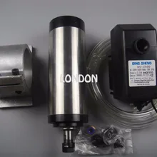 Комплект шпинделя с ЧПУ ER16 1,5 кВт шпиндель водяного охлаждения+ водяной насос+ водопровод+ поддержка шпинделя