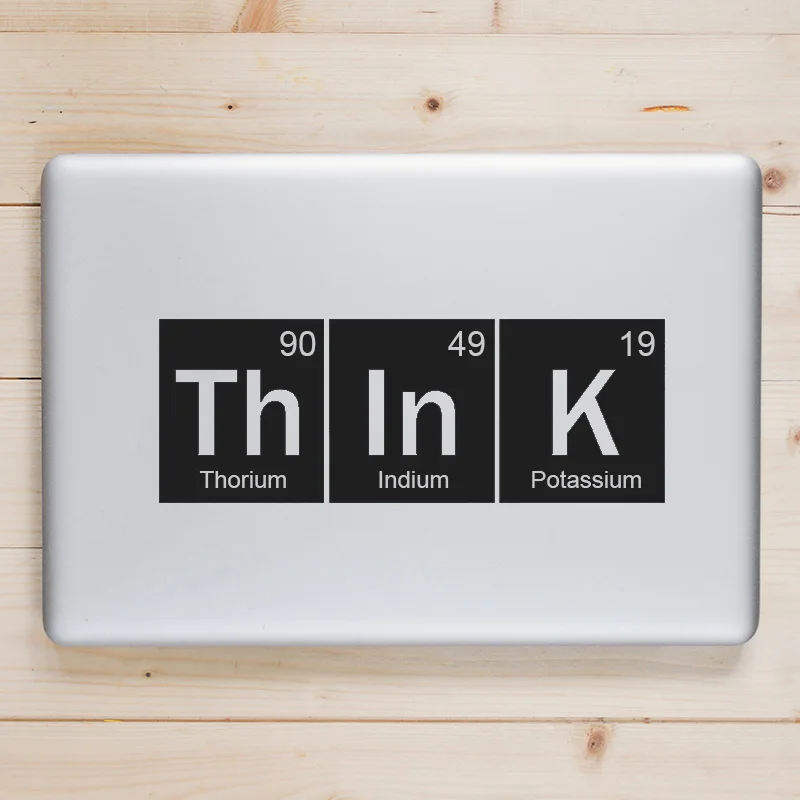 

Periodic Table Think Quote Laptop Decal for Apple Macbook Sticker Pro Air Retina 11 12 13 15 inch Mac Book Skin Notebook Sticker