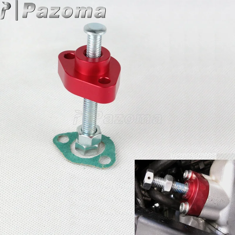 

Red Refit DIY Manual Cam Timing Chain Tensioner For Honda Street CB CBR 1100XX 900RR 600F3 600F4/F4I VF 750c VTR 1000 Super Hawk