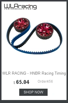 WLR RACING-HNBR гоночный Ремень ГРМ синий+ алюминиевый кулачок красный для B16A 99-00 Civic Si 94-97 Del Sol VTEC DOHC TB1001B+ 6532R