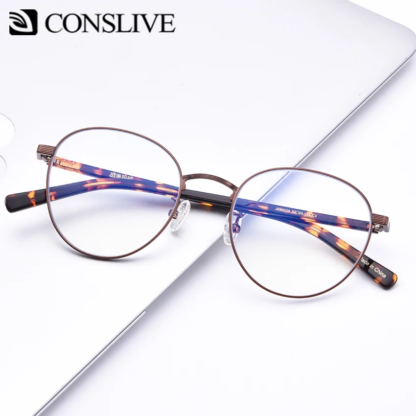 Анти-голубой свет компьютерные очки Blue Ray игровые очки Для женщин диоптрийной очки близорукость круглые очки Frame