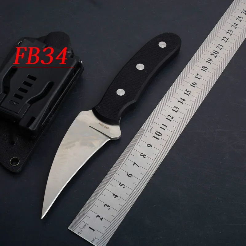 

New FB34 fixde Knife CTS-BD1 Blade G10 handle Outdoor Tactical Survival Camping Utility Military Mulit Tool K sheath