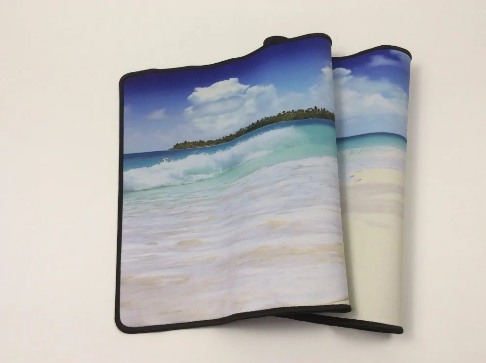 Fashion Popular Gaming Beach Mouse Pad Beautiful Landscape/Cute/Cartoon/Mouse Pad Non-Skid Rubber Mousepad 900*300mm Large
